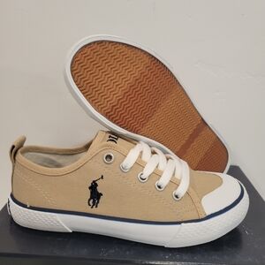 Polo by Ralph Lauren Kids' Khaki Slip on Low-Top Ryland Sneakers size 12.5
